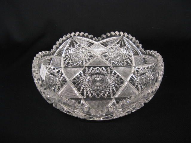Cut Glass Low Bowl brilliant period