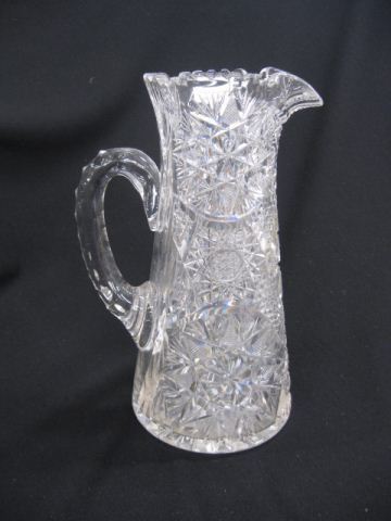 Cut Glass Pitcher feathered star