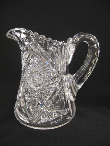 Cut Glass Pitcher starbursts & rays