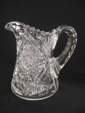 Cut Glass Pitcher starbursts &