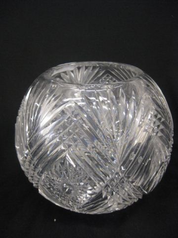 Cut Glass Rose Bowl starburst