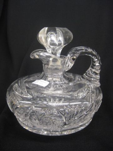 Cut Glass Ship's Decanter