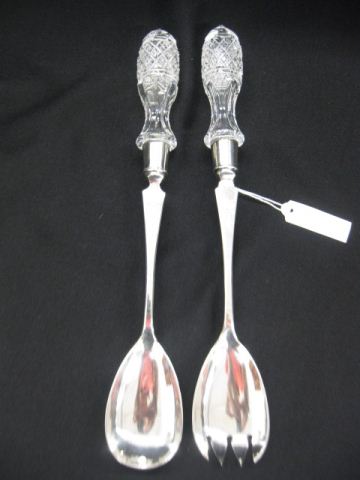 Cut Glass & Silverplate Salad