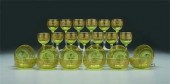 Cut glass stems and finger bow