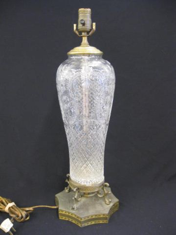Cut Glass Table Lamp superb quality