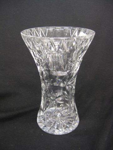 Cut Glass Vase deeply cut floral