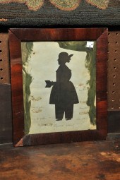 CUT PAPER AND FABRIC SILHOUETT