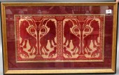 CUT VELOUR FRAMED PANELCut Vel
