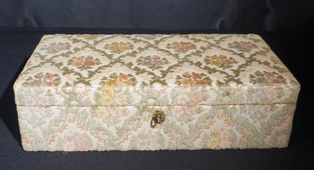 CUT VELVET JEWELRY BOX 4 1/4 X 16 X