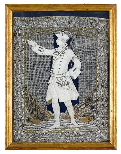 Cutwork portrait of Major General