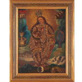 CUZCO SCHOOL, OIL ON BOARD, RE