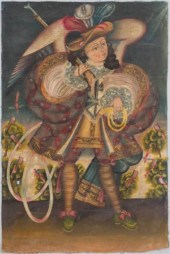 CUZCO SCHOOL, OIL ON CANVAS, A