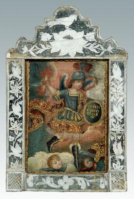 Cuzco School painting, Archangel