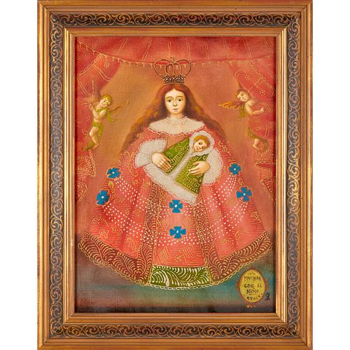 CUZCO SCHOOL (STYLE), OIL ON