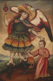 CUZCO SCHOOL STYLE PAINTING AR