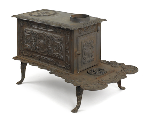 C.W. Warnick cast iron stove