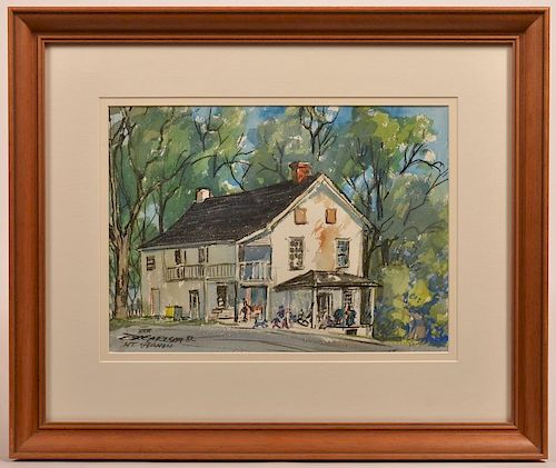 C.X. CARLSON 1982 WATERCOLOR ON