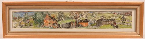 C.X. CARLSON 1987 WATERCOLOR ON