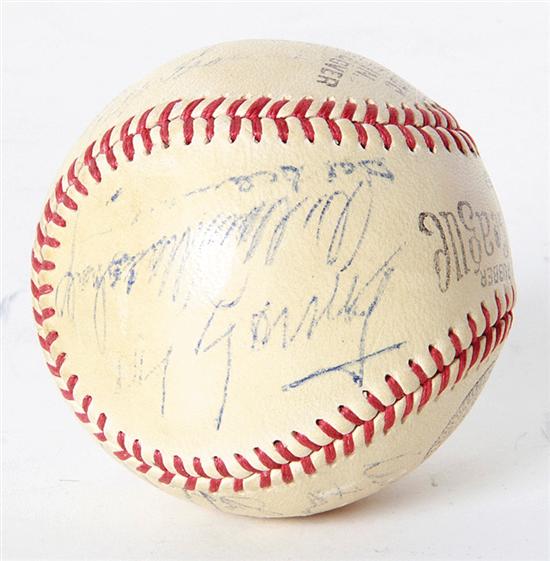 Cy Young autographed baseball other