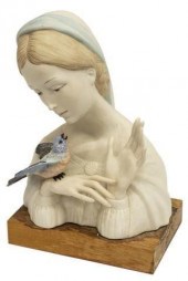 CYBIS 'MADONNA WITH BIRD' BISQ