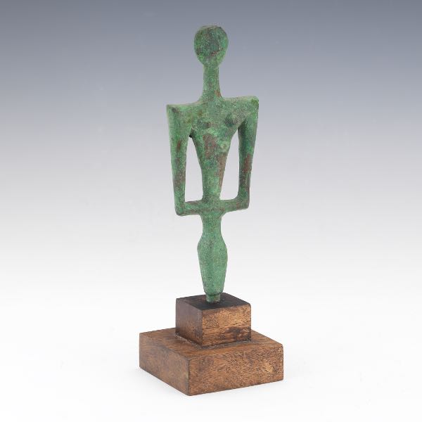 CYCLADIC FIGURE OF A WOMAN 9 ½"