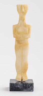 CYCLADIC FIGURE OF A WOMAN STO