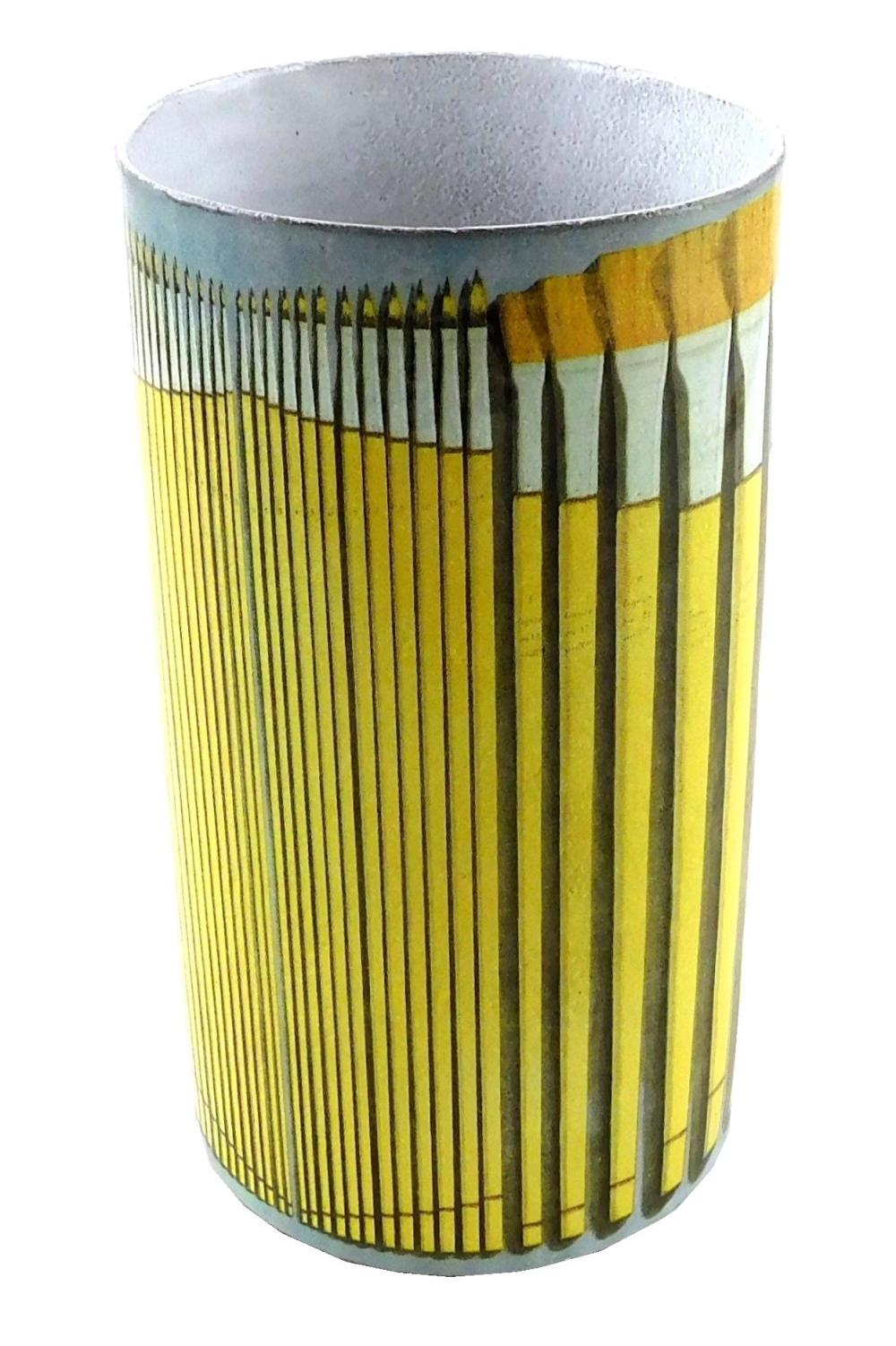 CYLINDER VASE, JOHN DERAIN