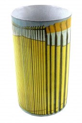 CYLINDER VASE, JOHN DERAIN DEC