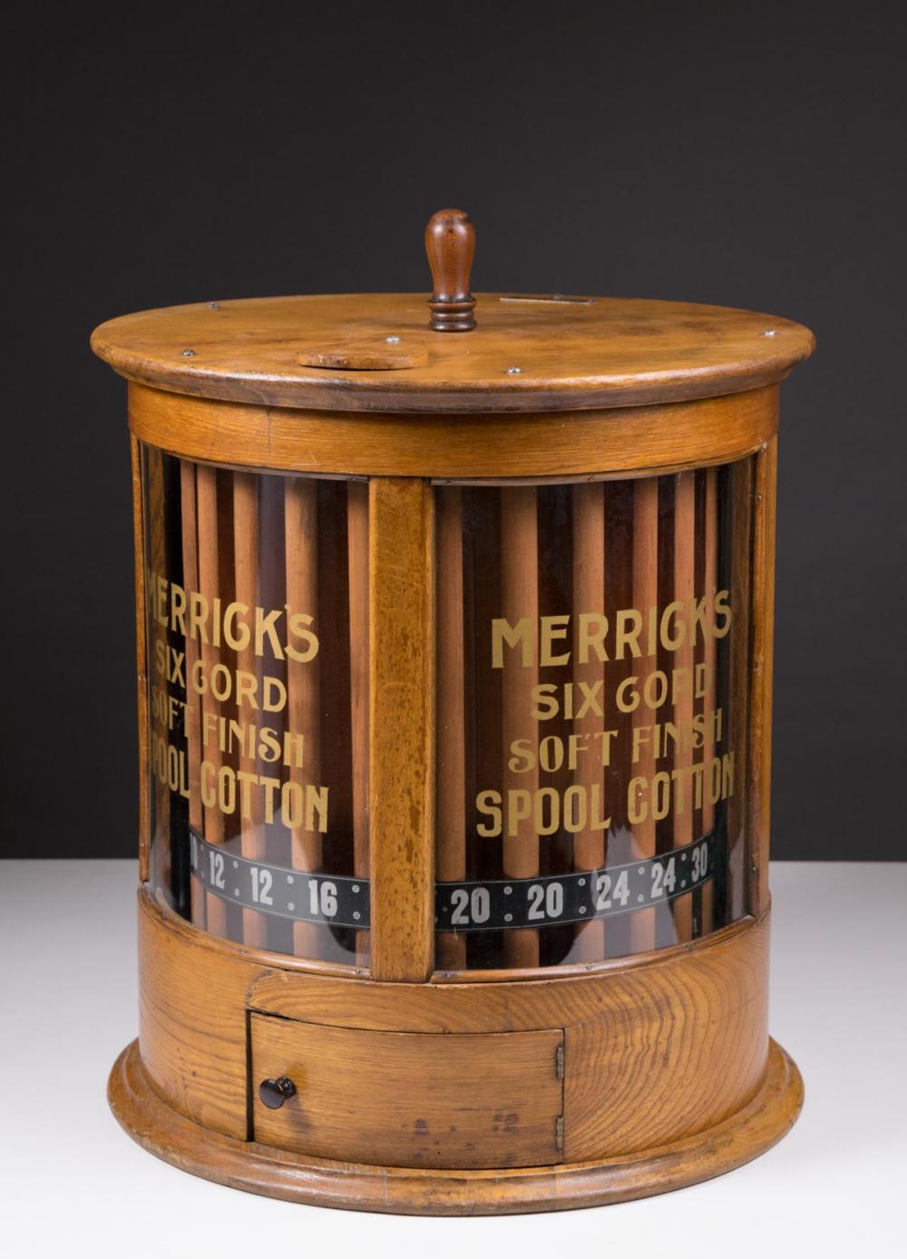 CYLINDRICAL OAK AND CURVED GLASS