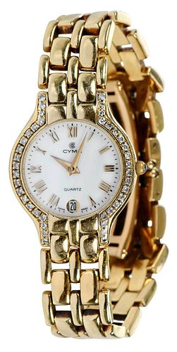 CYMA 18KT. DIAMOND WATCH24mm
