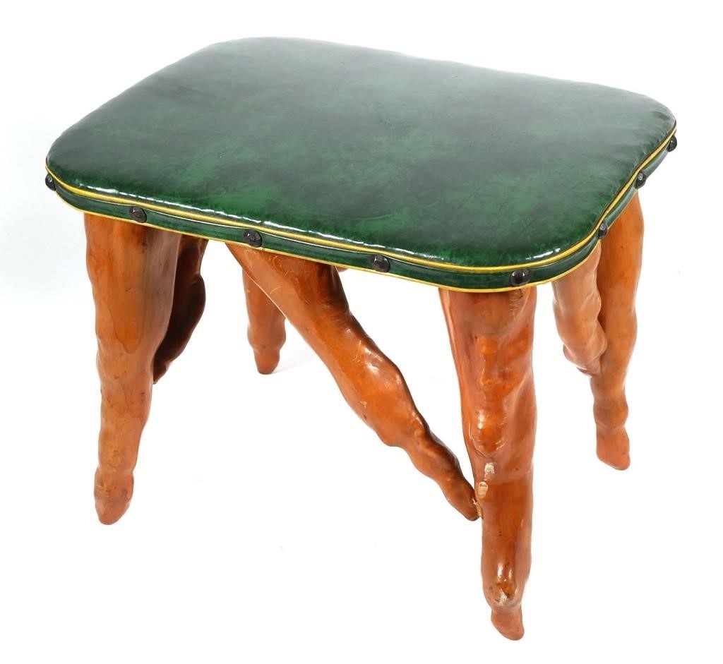 CYPRESS KNEE STOOL, 1940SLow