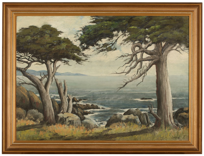 ''Cypress Trees at Pebble Beach''
