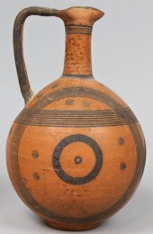 CYPRIOT BLACK-ON-RED POTTERY J