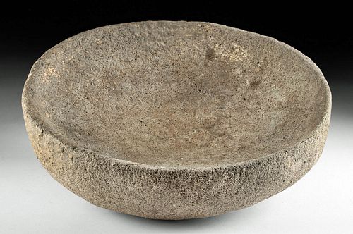 CYPRIOT BRONZE AGE BASALT PLATE /