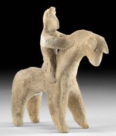 CYPRO-ARCHAIC POTTERY HORSE &