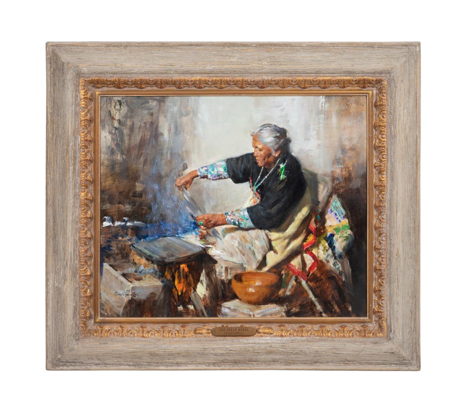 CYRUS AFSARY, "THE BREAD MAKER" OIL