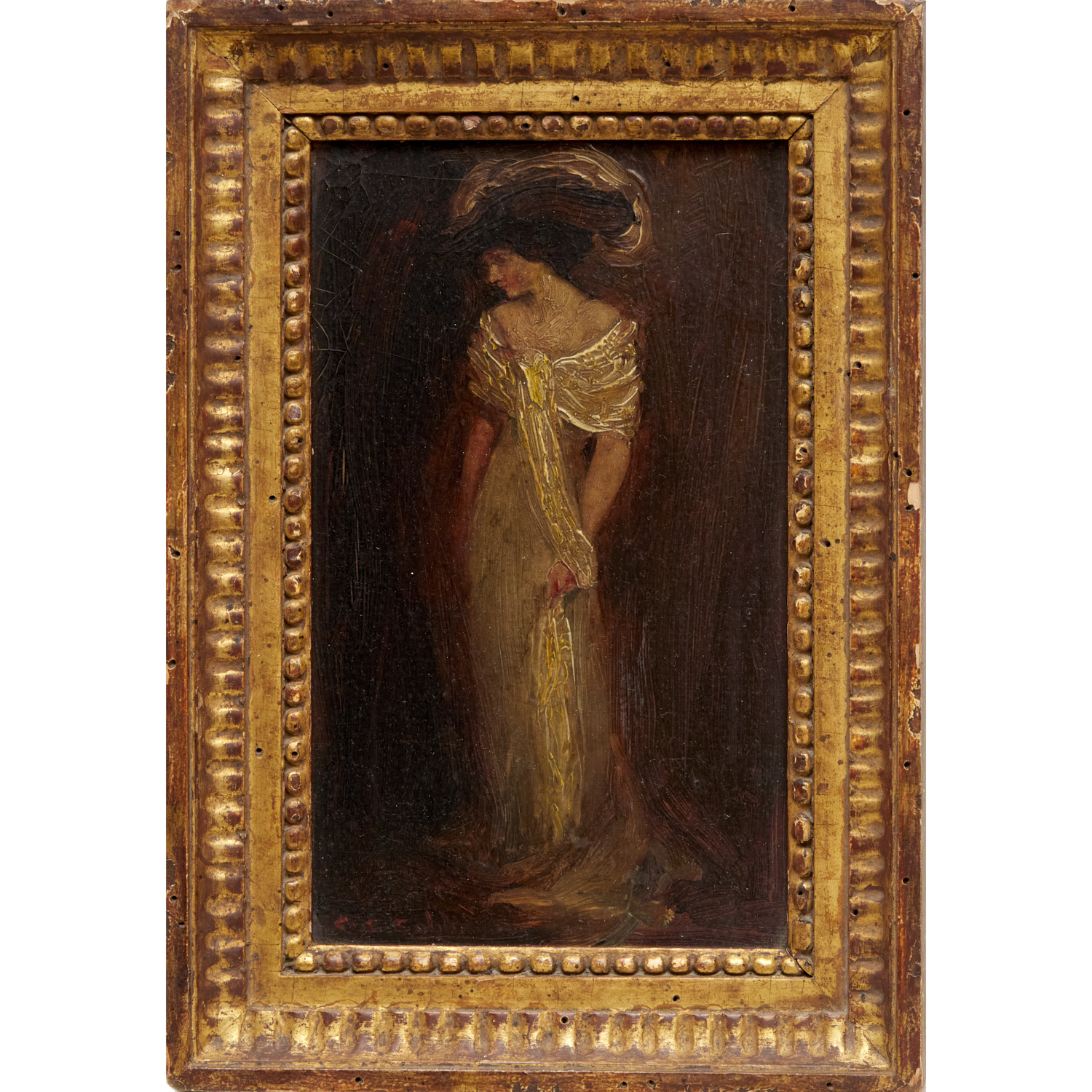 CYRUS COBB (ATTRIB), OIL ON PANEL