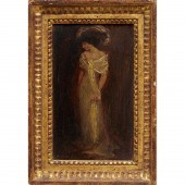 CYRUS COBB (ATTRIB), OIL ON PA