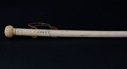 CYRUS HUSSEY SCRIMSHAWED