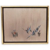 C.Z SIMPKINS ABSTRACT OIL ON B