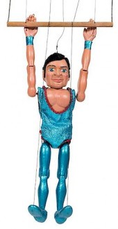 CZECH ACROBAT MARIONETTE FIGUR