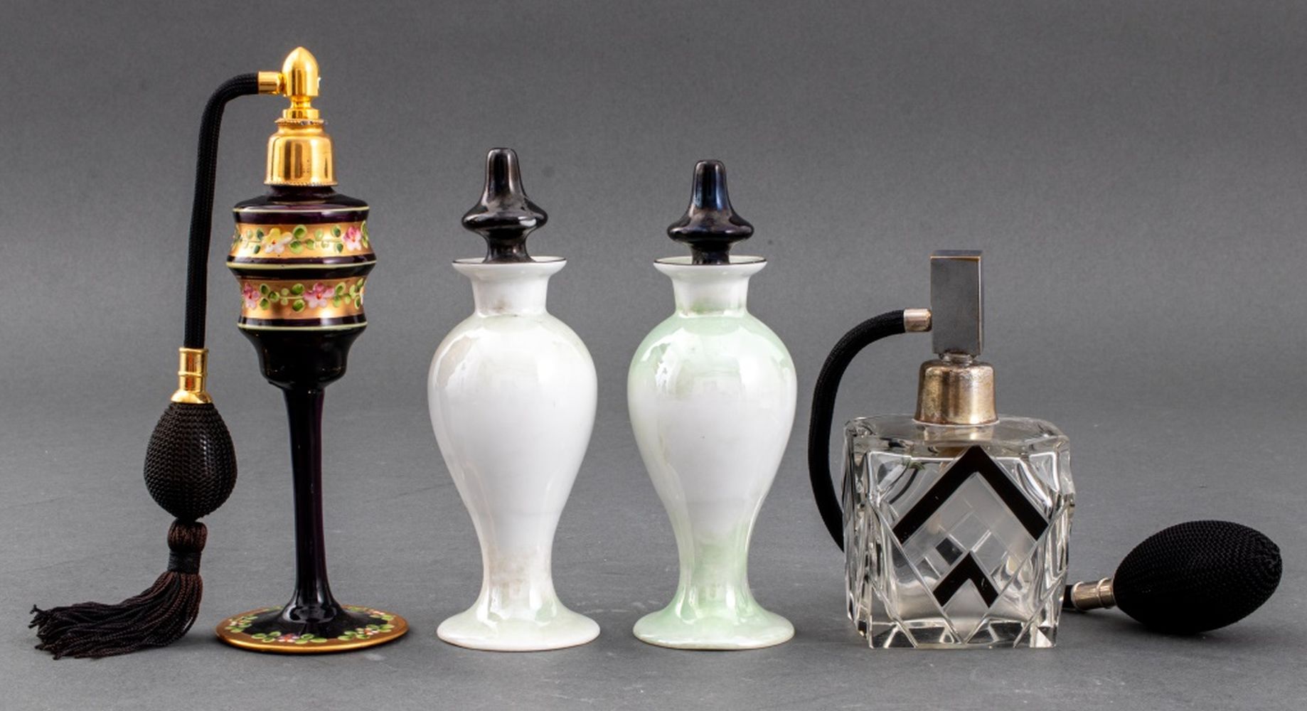CZECH ART DECO PERFUME BOTTLES &