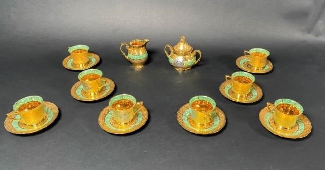 CZECH BOHEMIAN CHINA TEA SERVICE BY