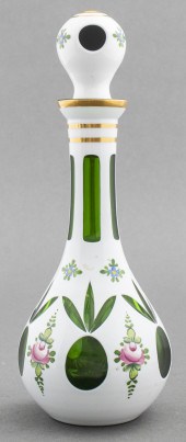 CZECH BOHEMIAN GLASS DECANTER
