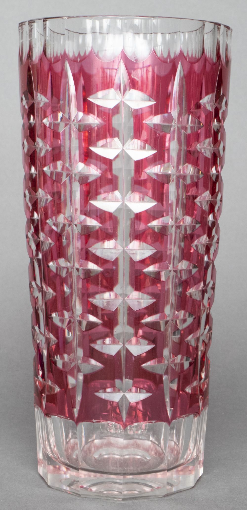 CZECH BOHEMIAN RUBY CUT TO CLEAR