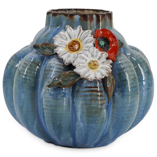 CZECH CERAMIC VASEDESCRIPTION: Blue