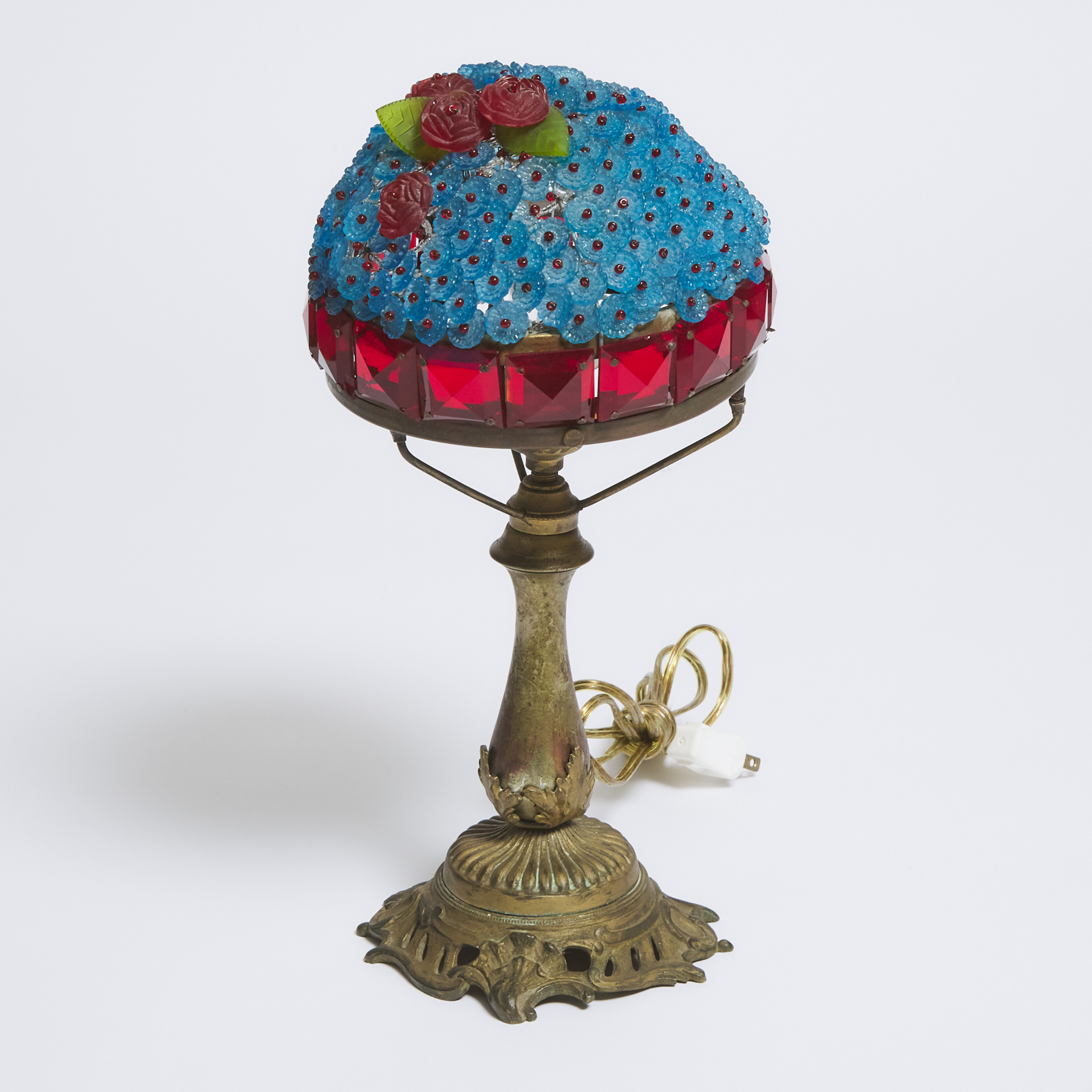 Czech Coloured Glass and Gilt
