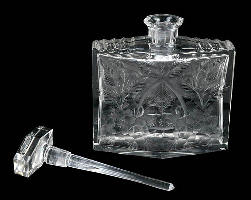 CZECH CUT AND ENGRAVED GLASS