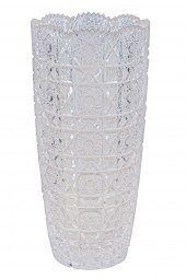 CZECH CUT-CRYSTAL VASEpaper la