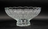 CZECH CUT GLASS PEDESTAL BOWLC